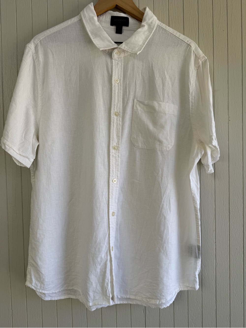 Magaschoni Man Linen Blend Button-Down